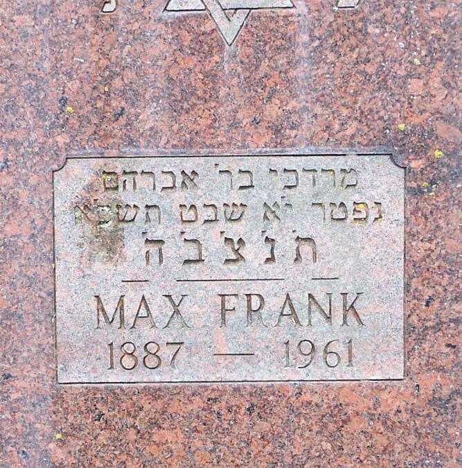 MAX FRANK Monument