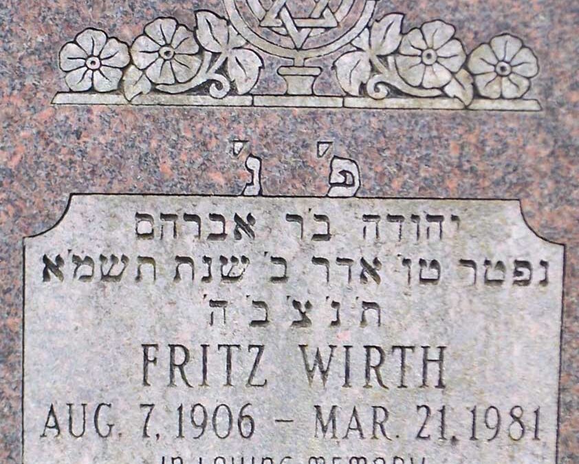 FRITZ WIRTH Monument