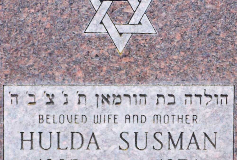 HULDA SUSMAN Monument