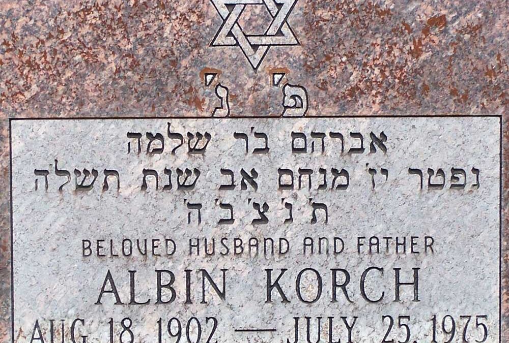 ALVIN KORCH Monument