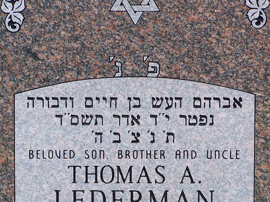 THOMAS LEDERMAN Monument