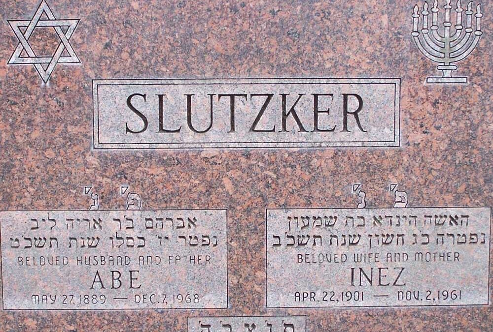 INEZ SLUTZKER Monument