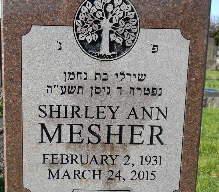 SHIRLEY ANN MESHER Monument