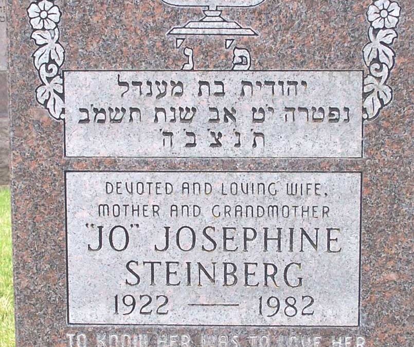 JOSEPHINE STEINBERG Monument