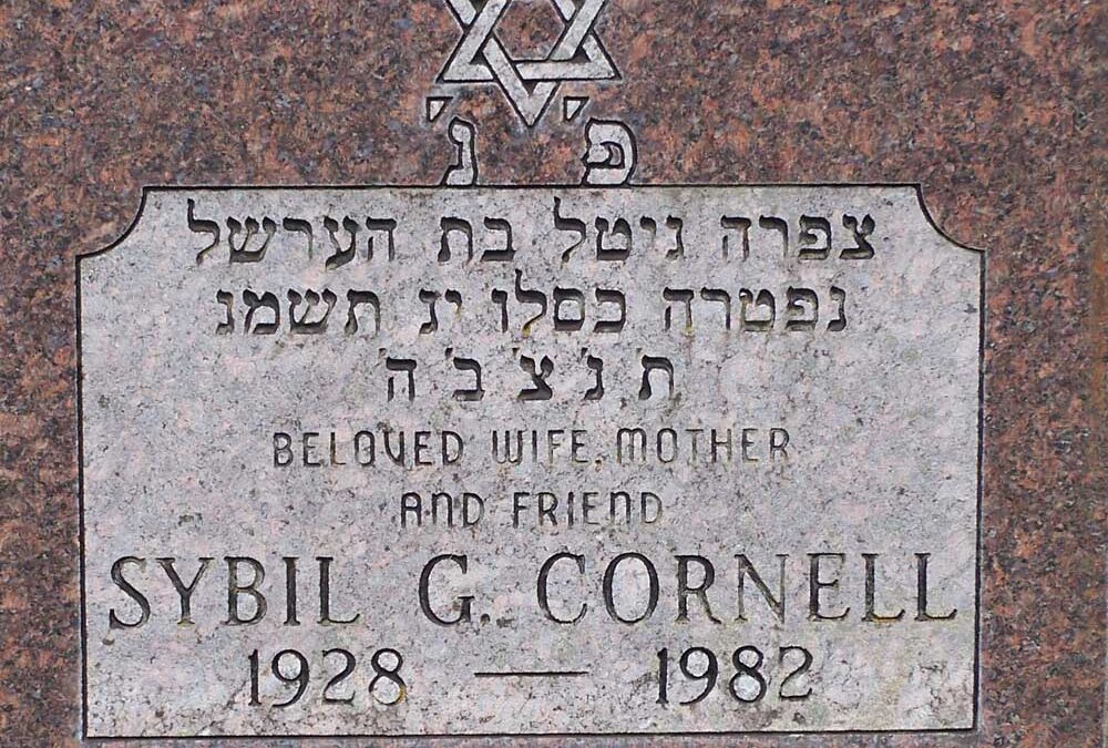 SYBIL G. CORNELL Monument