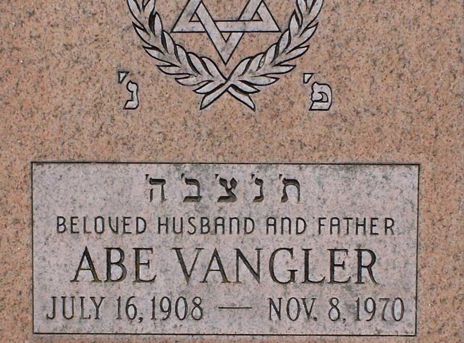 ABE VANGLER Monument