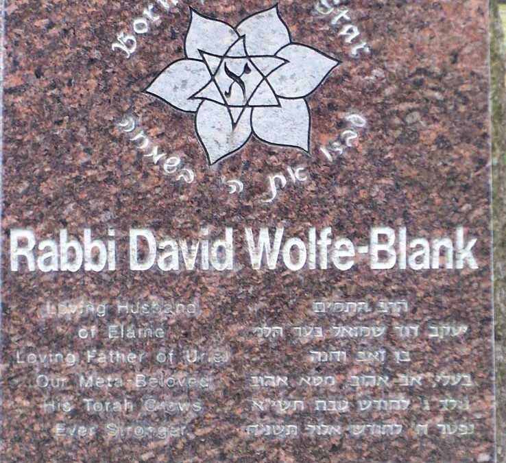 DAVID WOLFE-BLANK Monument