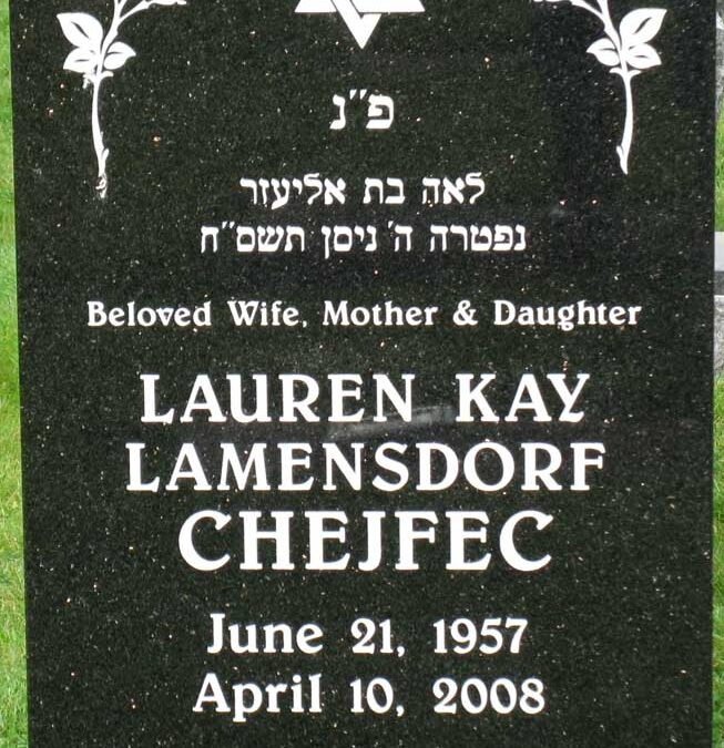 LAUREN KAY CHEJFEC Monument