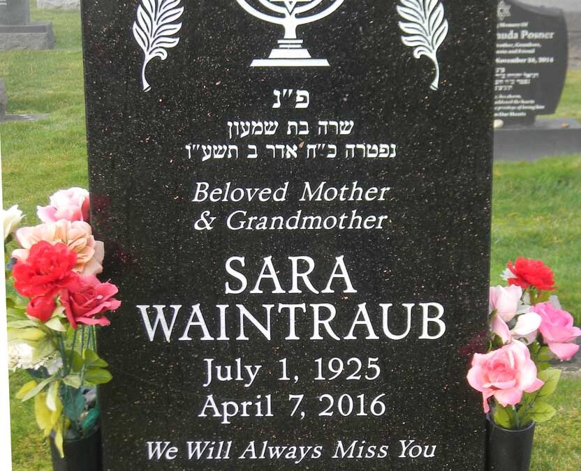 SARA WAINTRAUB Monument