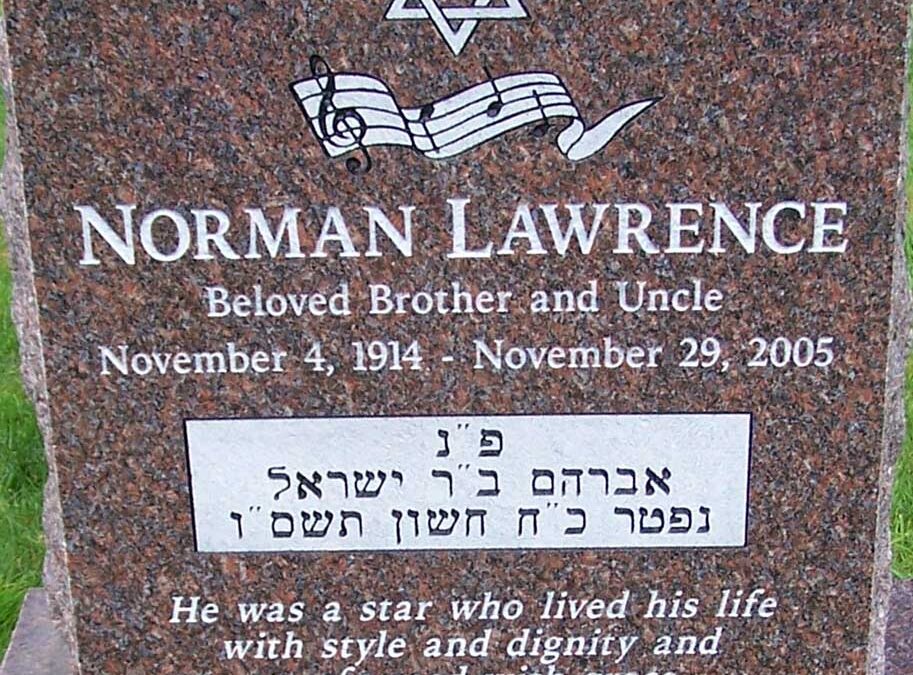 NORMAN LAWRENCE Monument