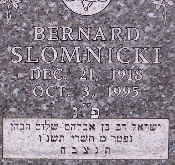 BERNARD SLOMNICKI Monument