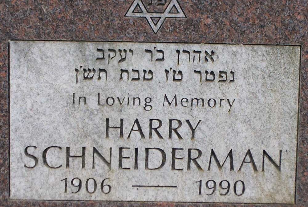 HARRY SCHNEIDERMAN Monument