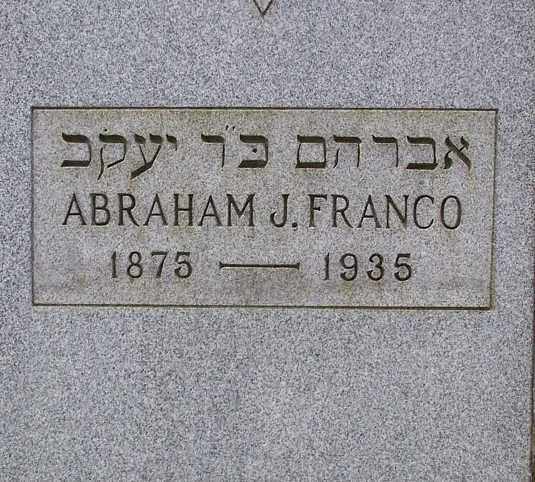 ABRAHAM J FRANCO Monument