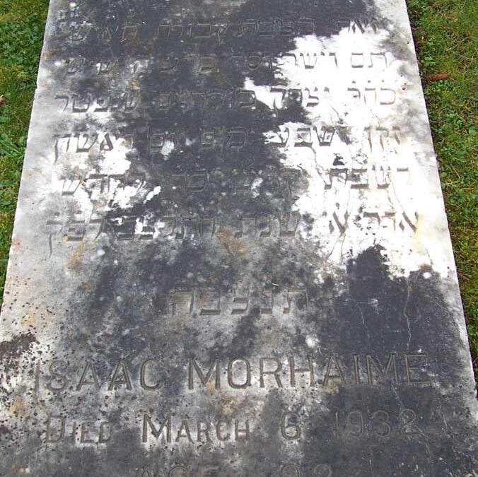 ISAAC MORHEIM Monument