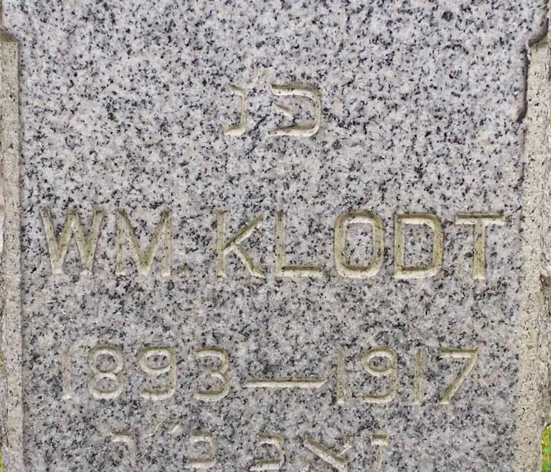 WILLIAM KLODT Monument