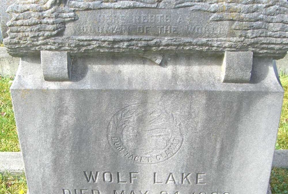 WILLIAM WOLF LAKE Monument