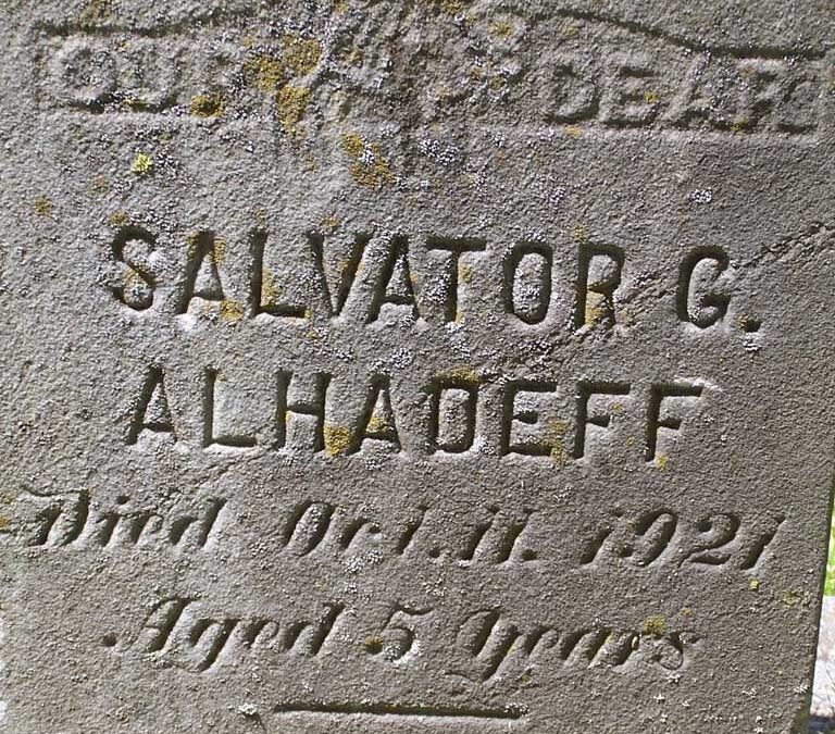 SALVATOR G ALHADEFF Monument