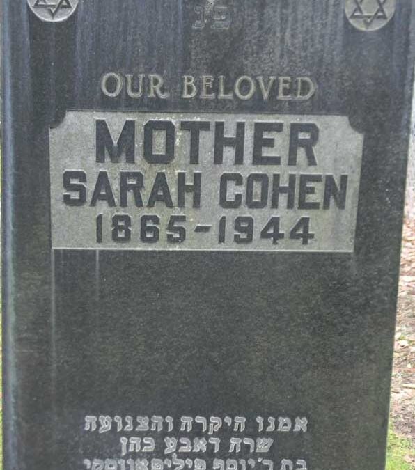 SARAH COHEN Monument