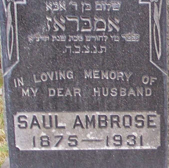 SAUL AMBROSE Monument