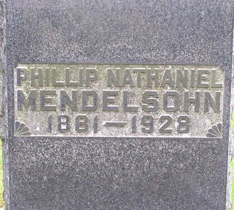 PHILIP NATHAN MENDELSOHN Monument