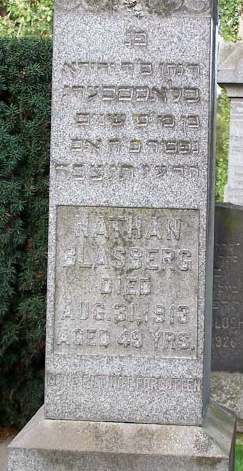 NATHAN BLASBERG Monument