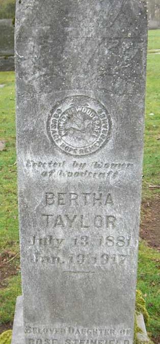 BERTHA TAYLOR Monument