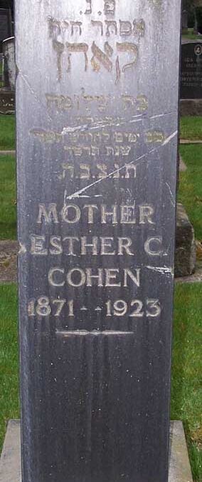 ESTHER C COHEN Monument