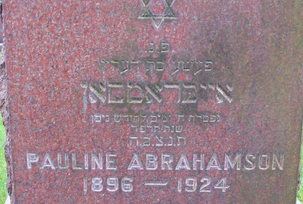 PAULINE ABRAHAMSON Monument