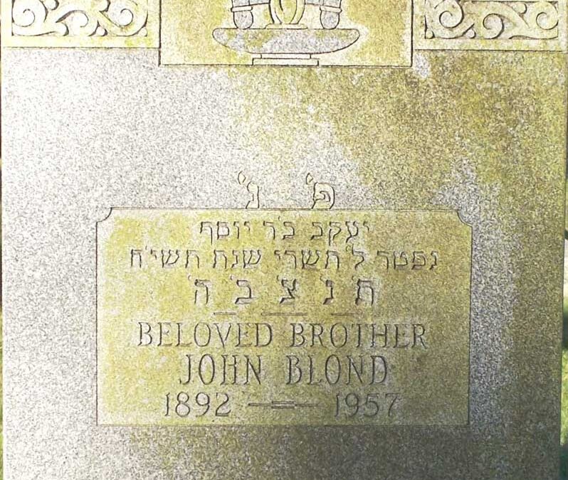 JOHN BLOND Monument