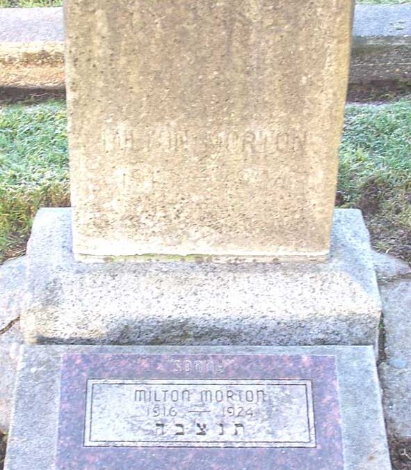 MILTON MORTON Monument