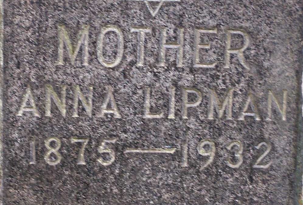 ANNA LIPMAN Monument