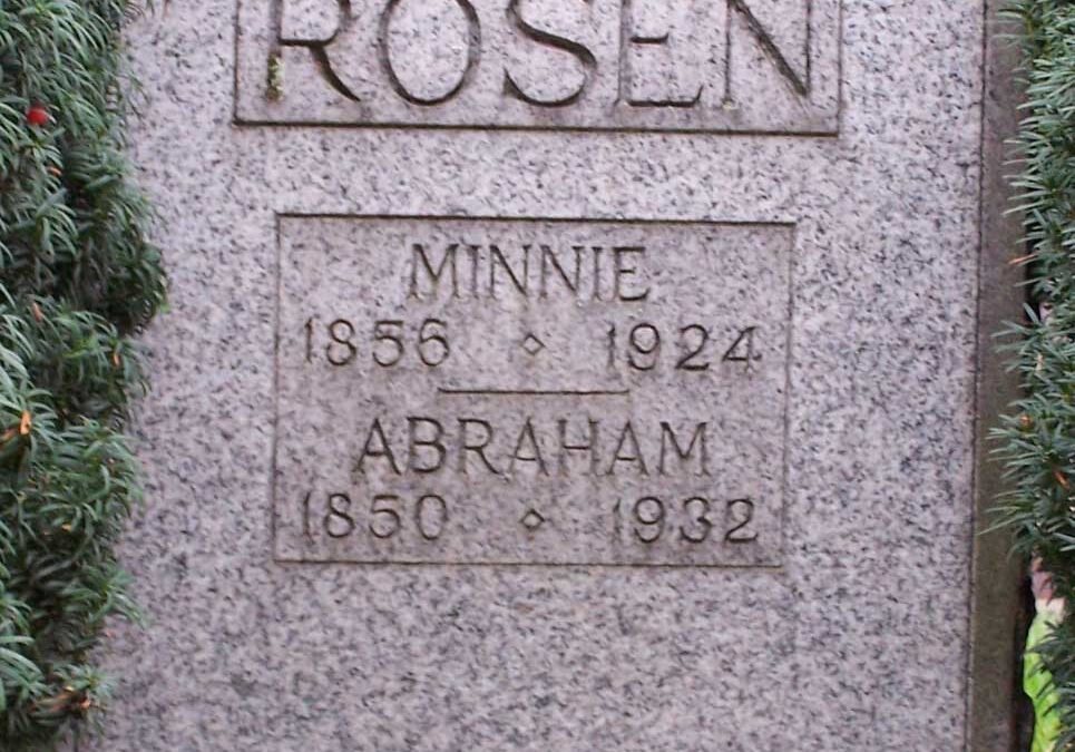 ABRAHAM ROSEN Monument