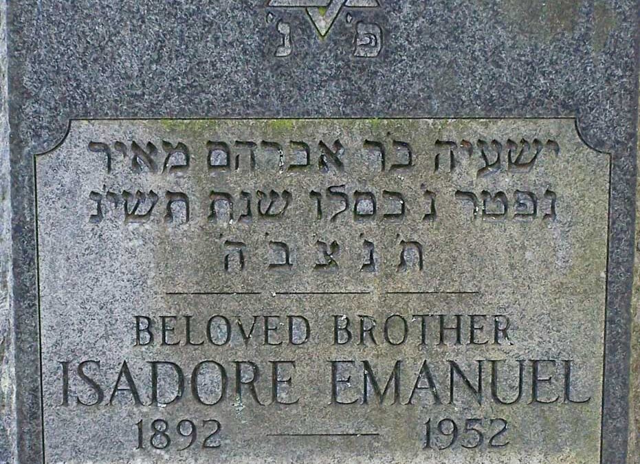 ISIDORE EMANUEL Monument