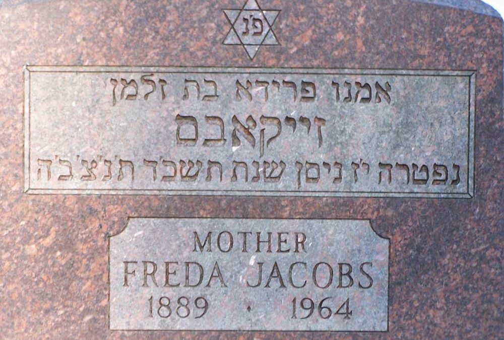 FREDA JACOBS Monument