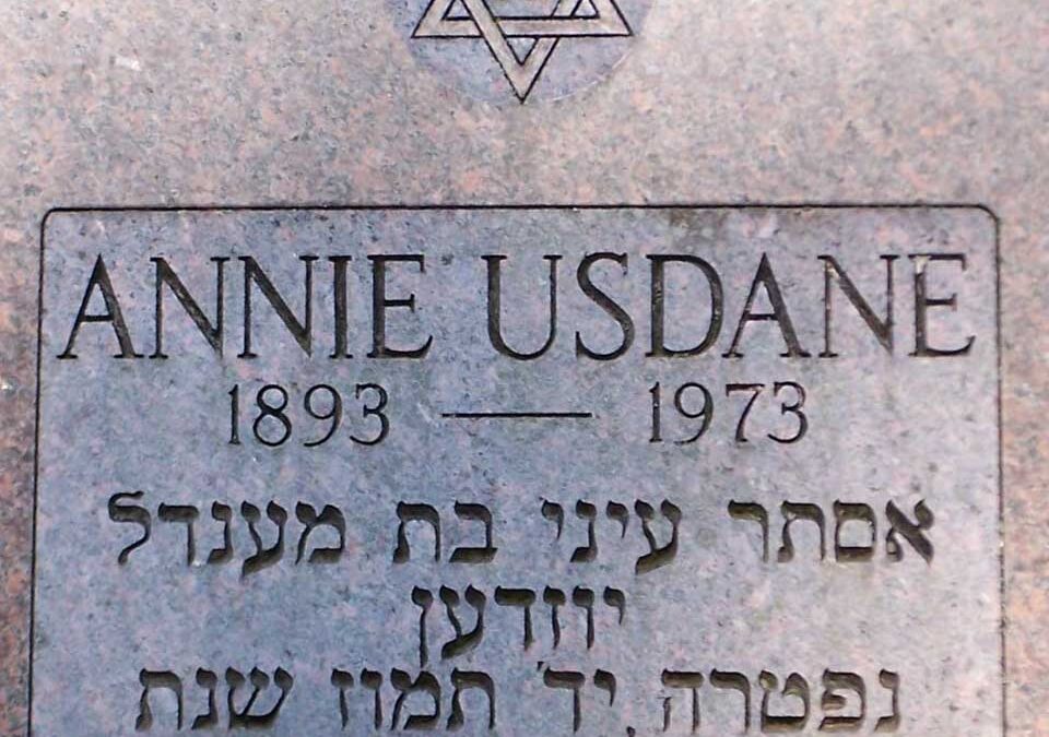 ANNIE USDANE Monument