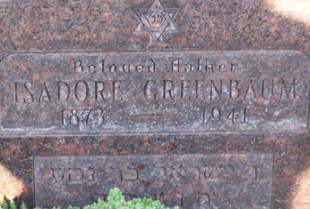 ISADORE GREENBAUM Monument