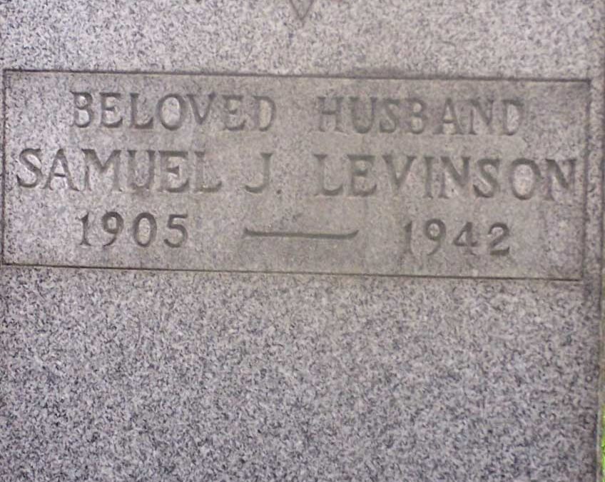 SAMUEL JACOB LEVINSON Monument