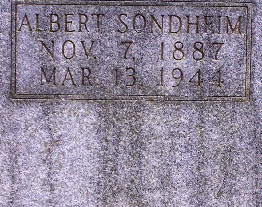 ALBERT SONDHEIM Monument