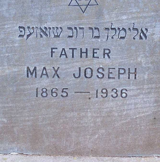 MAX JOSEPH Monument