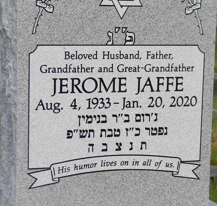 JEROME JAFFE Monument